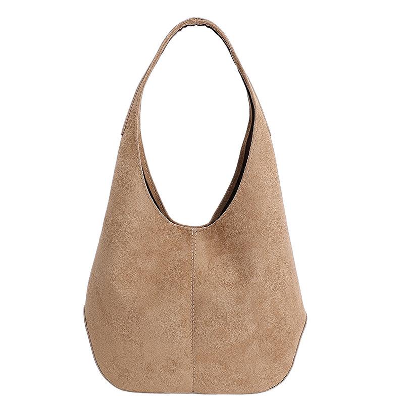 Women's Suede Hobo Bag Soft Shoulder Tote Handbag Casual Everyday Large Capacity Fashion Crossbody Bag