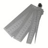 4pcs Stainless Steel High Precision Gap Ruler, Wedge Stopper Tapered Bore Gauge, Internal Diameter Sizing Gauge