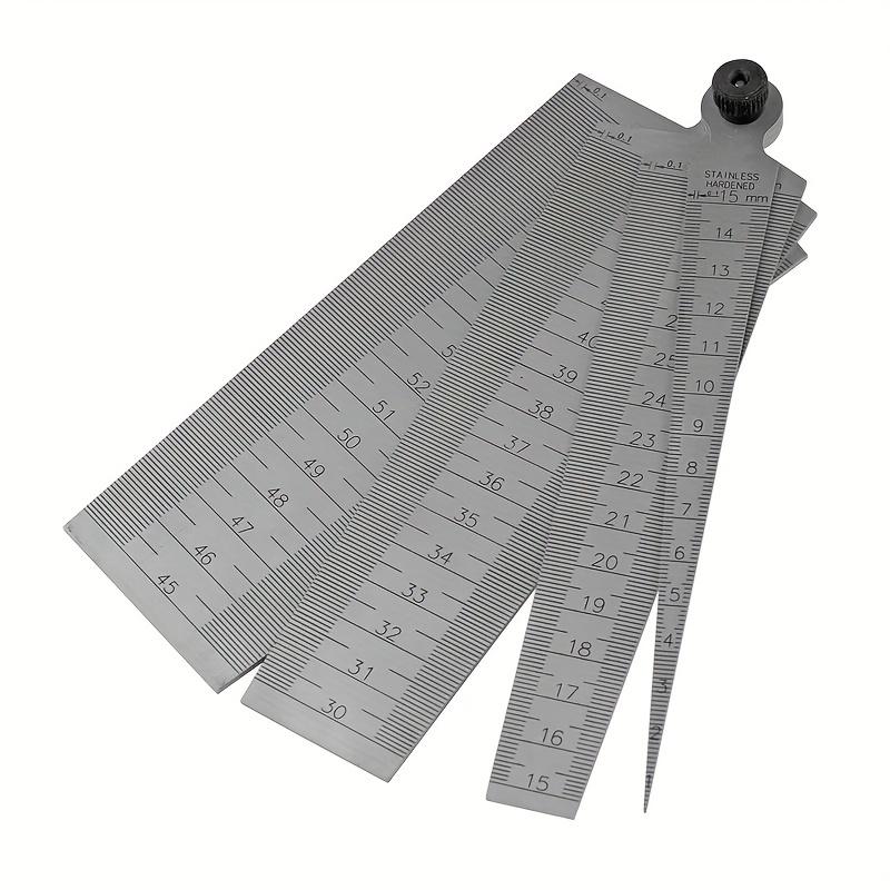 4pcs Stainless Steel High Precision Gap Ruler, Wedge Stopper Tapered Bore Gauge, Internal Diameter Sizing Gauge