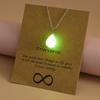 Glow In The Dark Luminous Hollow Pendant Necklace Star Cross Heart Teardrop Arrow Glowing Charm Women Daily Casual Party Wear