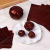 100Pcs Coffee Aluminium Foil Wrapper Paper Wedding Chocolate Wrapping Grip Paper Sheets Wedding Party Candy Packaging