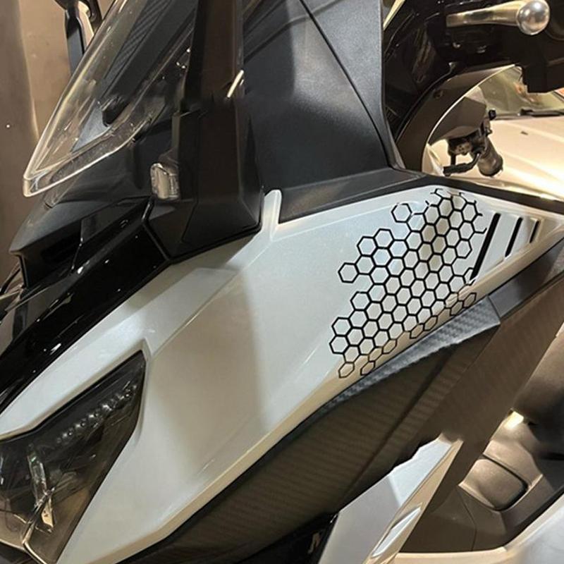 Reflektierende Waben-Autoaufkleber Elektro-Motorrad-Karosserieaufkleber Personalisierte Waben-Tuning Kreative Karo-Autoaufkleber