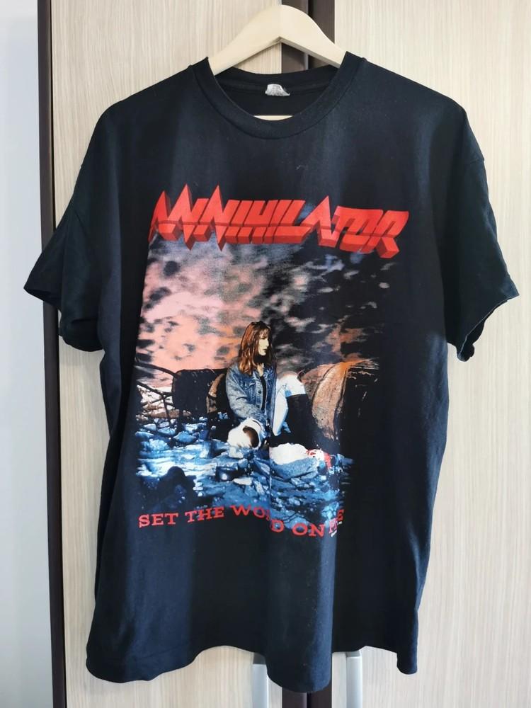 

Vintage Annihilator Band Tour 1993 Tshirt unisex All Size SU139 Unisex T-Shirt XXXL