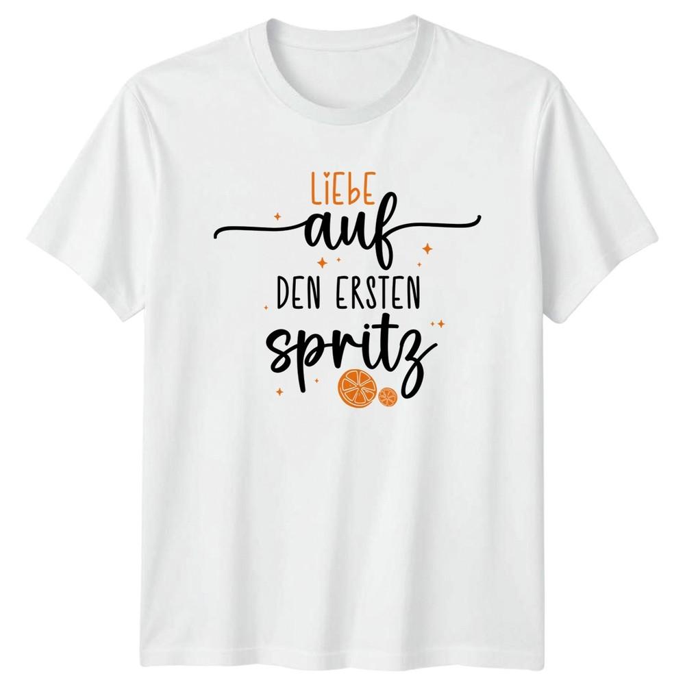 Liebe Auf Den Ersten Spritz TShirt Aperol Summer Drink S