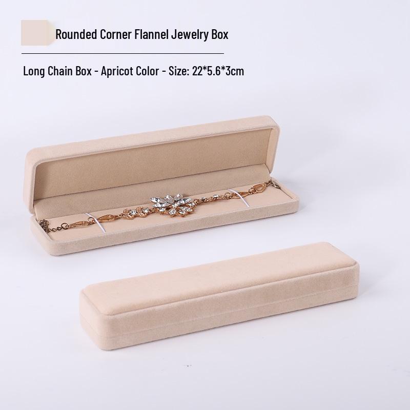 Pink Velvet Jewelry Box with Rounded Corners for Earrings, Bracelets, Rings, and Gifts