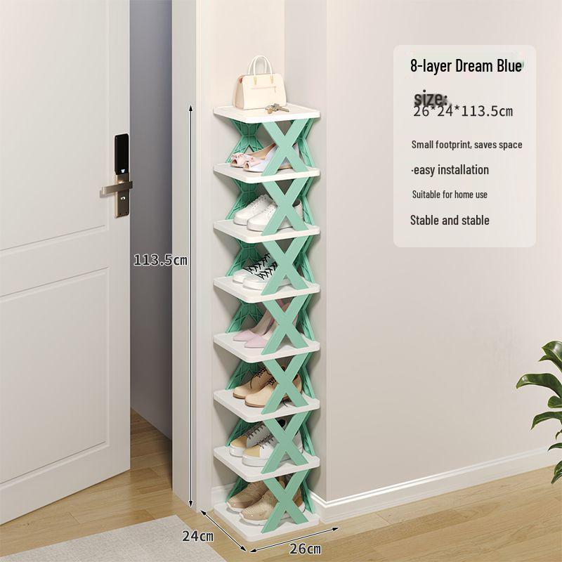 Compact Lightweight Shoe Rack: Space-Saving, Removable Storage for Dorms & Indoor Use