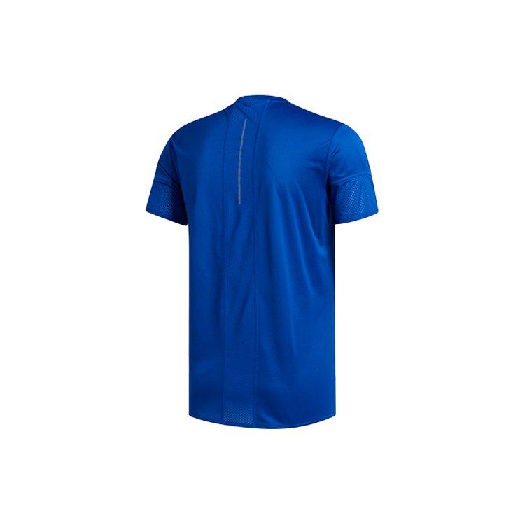 adidas T Shirts Men's Blue Crew Neck Moderate Straight Fit EI6319