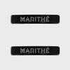 REGULAR LOGO METAL BALL HAIR PIN 2PACK Black