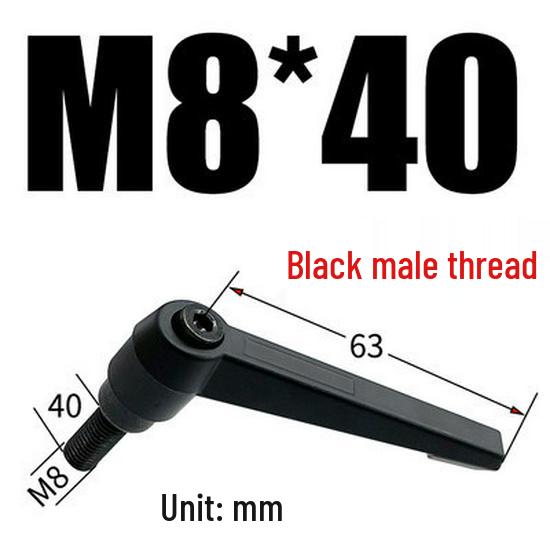 Adjustable Ratchet Handle L-Shaped Wrench with M5/M10/M16 Set Screw 7-Shaped Quick Lock Bolt