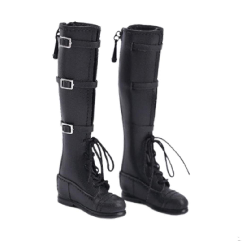 1/6 Scale Action Figure Footwear, Mini High Boots for 12'' Dolls