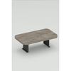 Side Table Adjustable Tray Rectangular Decorative Modern Horizontal Vertical Sofa Table Walnut