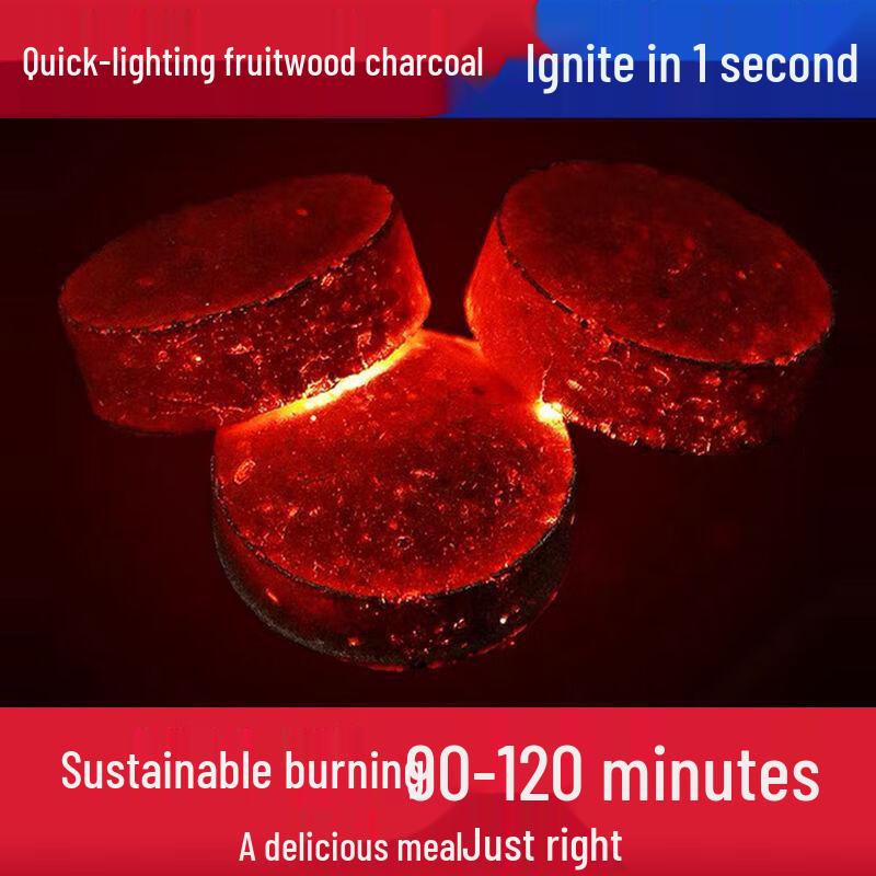 ZISIZ Быстрогорящийся Бездымный Уголь из Фруктовых Деревьев
