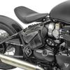 Sacoche latérale en cuir noir Craftride pour Triumph Bonneville Bobber