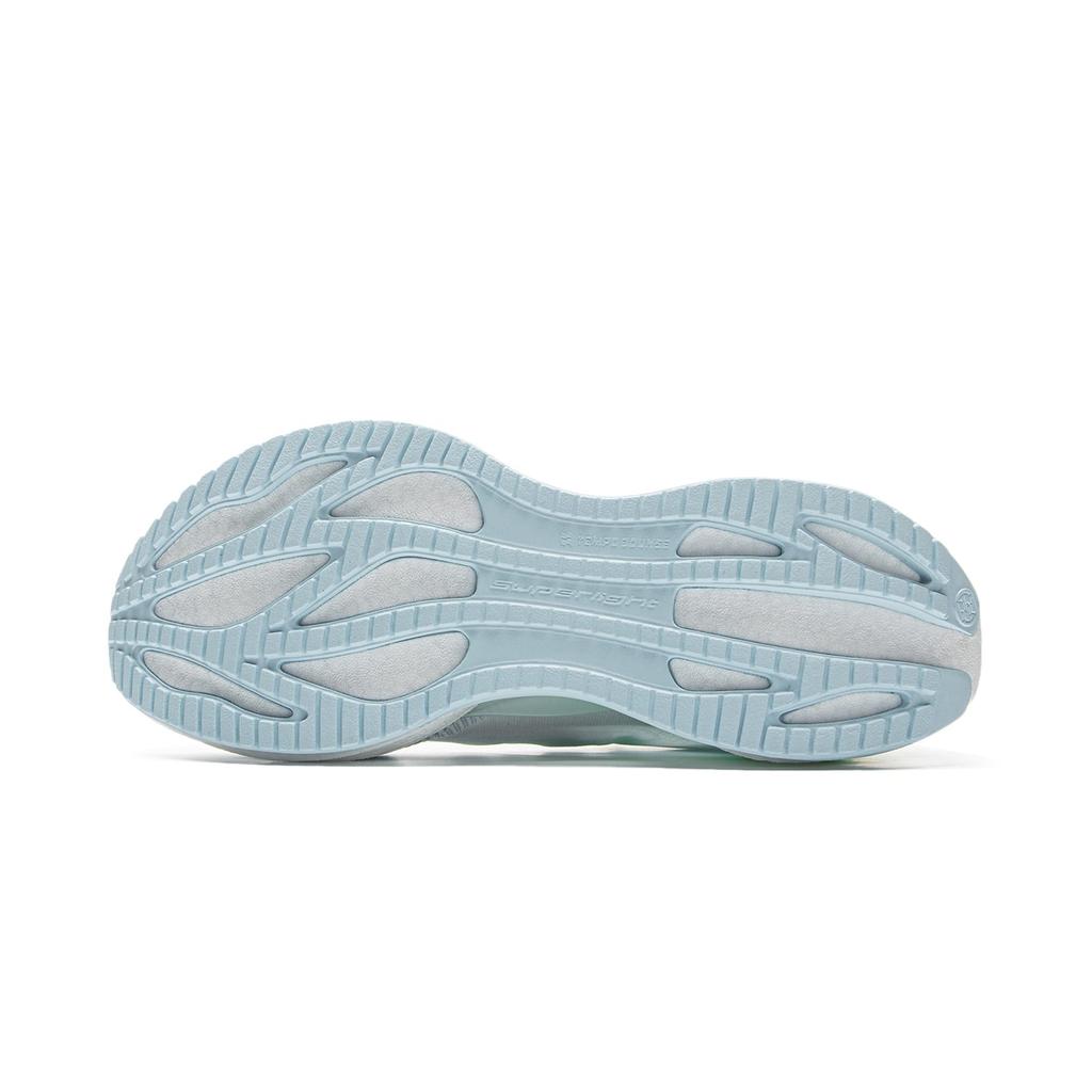 Zapatillas de Correr Li Ning Super Light 22 Caña Baja Larga Distancia Sprint para Hombre Blanco Verde Gris ARBV001-22