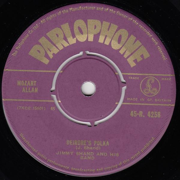 

7inch Record JIMMY SHAND HIS BAND Deirdres Polka 45R4258 Parlophone 1959 UK CountryFolk Used