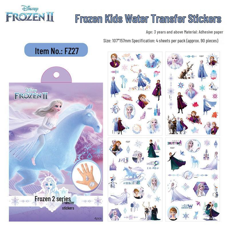 

Wonderful Elsa Princess Waterproof Tattoo Stickers for Kids - Easy to Remove, All-Purpose Fun!