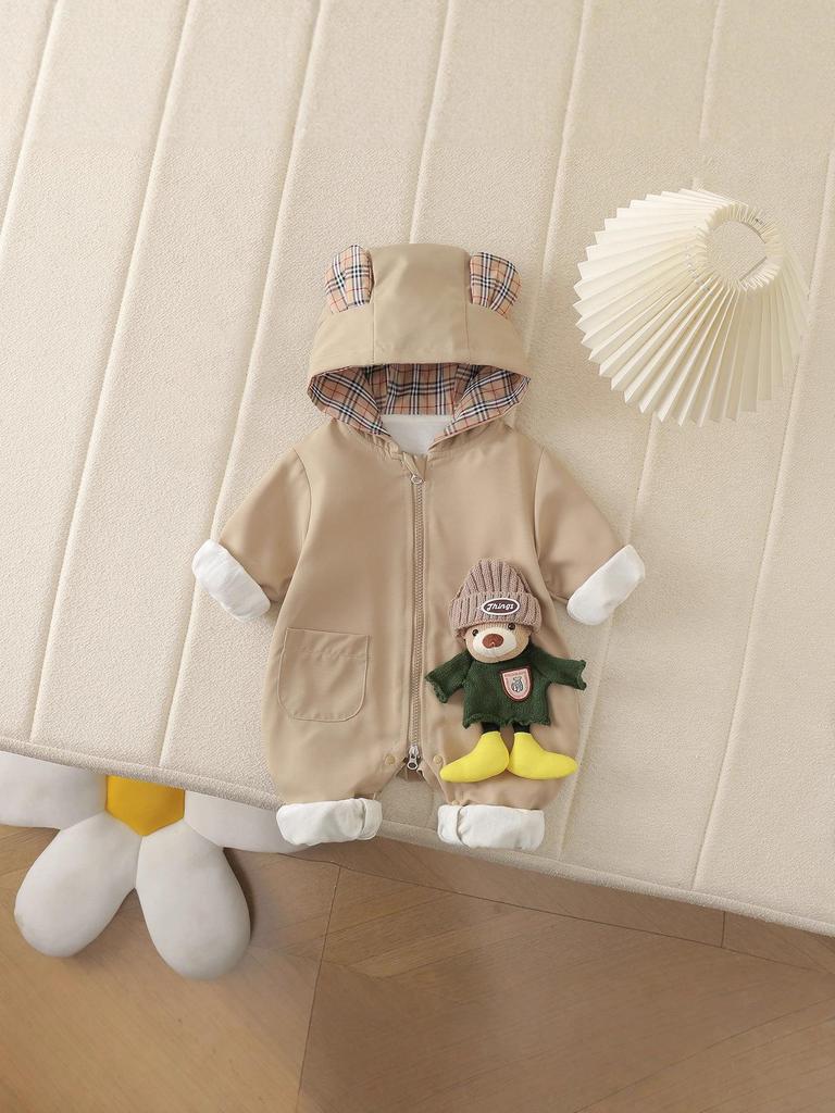 Super Cute Cartoon Baby Romper - Windproof for Spring & Autumn Outings