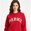 2026 PARKE Unisex Cotton Embroidered Hoodie - Versatile Slim-Fit Long Sleeve