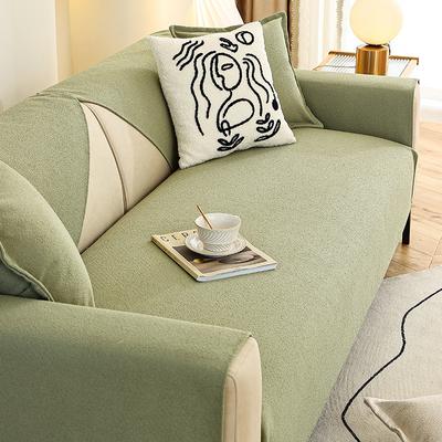 Solid Color Chenille Sofa Cushion Four Seasons General Non-slip Cushion Simple Fashion Cover Towel.