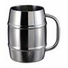 (CAPTAIN STAG) UE-3499 Double Stainless Steel Beer Mug, Insulated, Barrel-Shaped, 1L, with Vacuum-Resistant Design