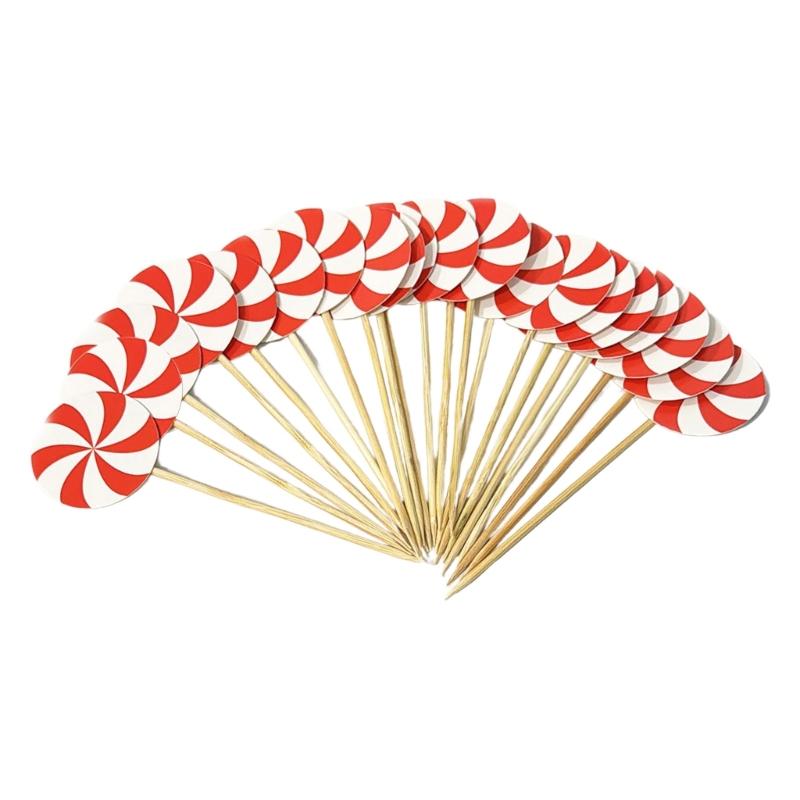 Creative Wooden Cake Toppers Wooden Dessert Signage For Birthday Wedding Party Decorations Natural Cake Picks 1
