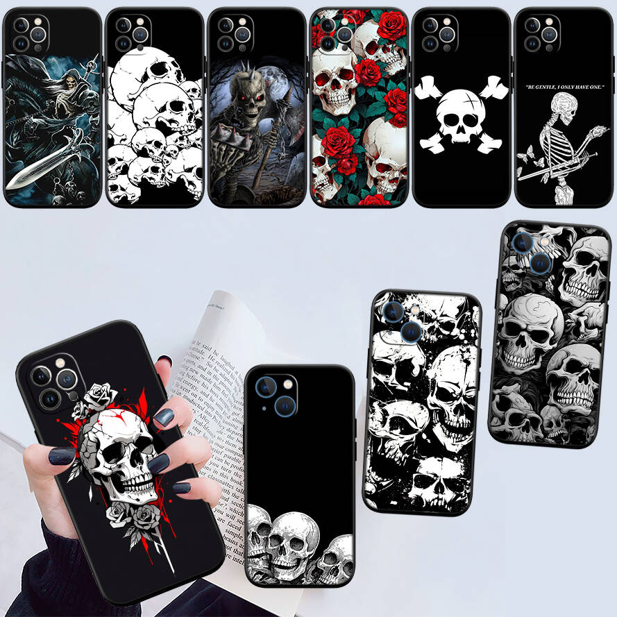 Skeleton Skull New Phone Case for iPhone 6 6s 7 8 11 12 13 14 15 16 17 16E XS Pro Max XR X SE Air