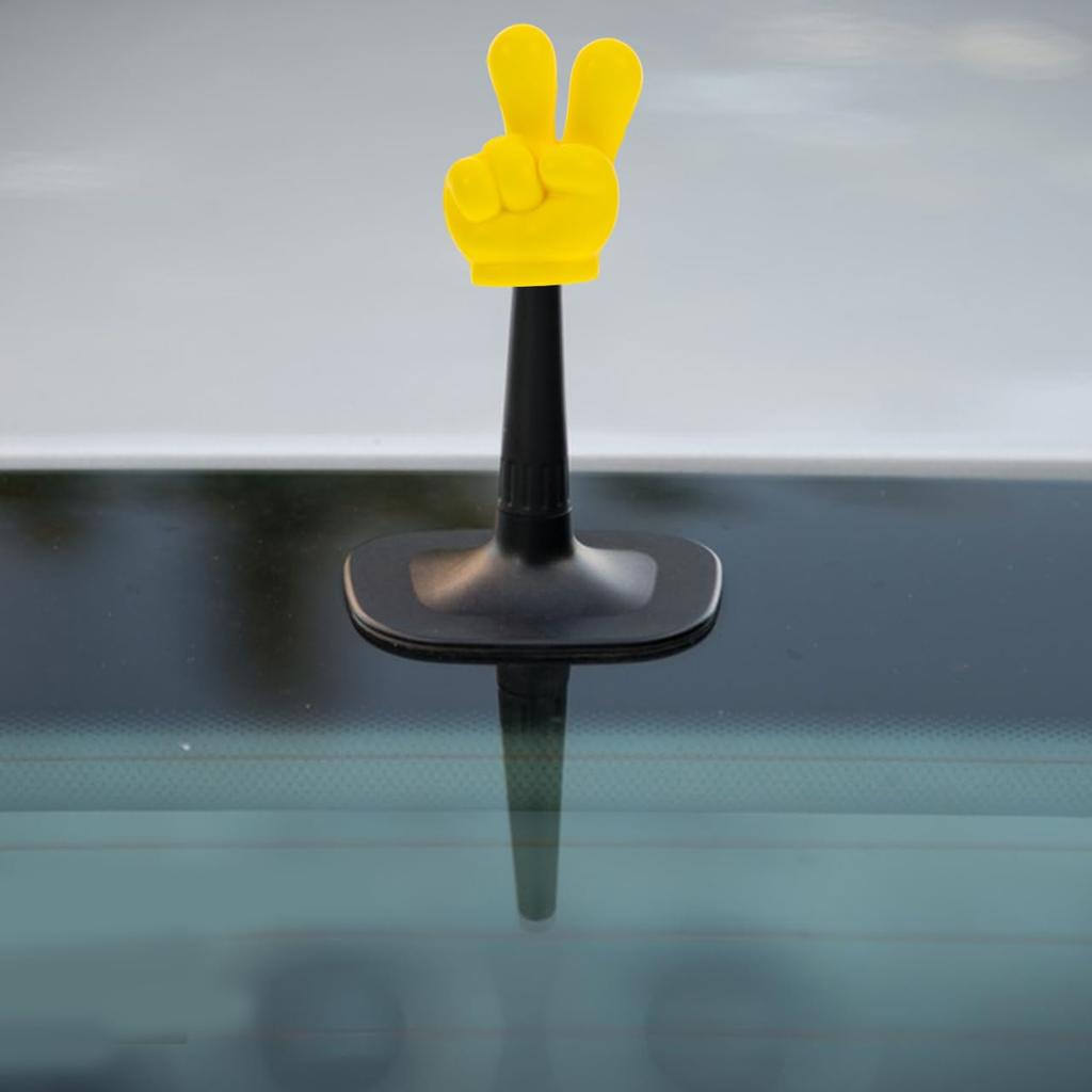 CAXUSD Funny Car Antenna Topper Car Cute Finger Antenna Decoration Universal Exterior Decoration Car Accessories