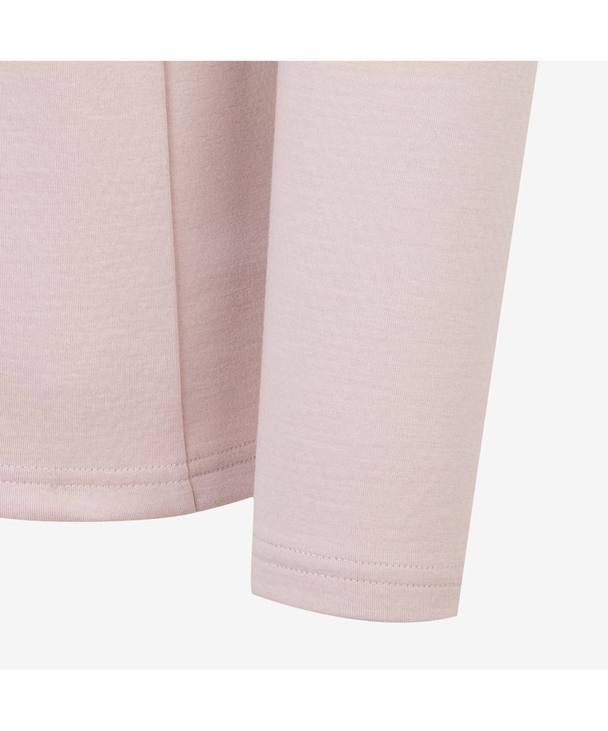 Noseupeiseu Nt7Lq53E Basodino Long Sleeve Zip Tee Pale_Pink