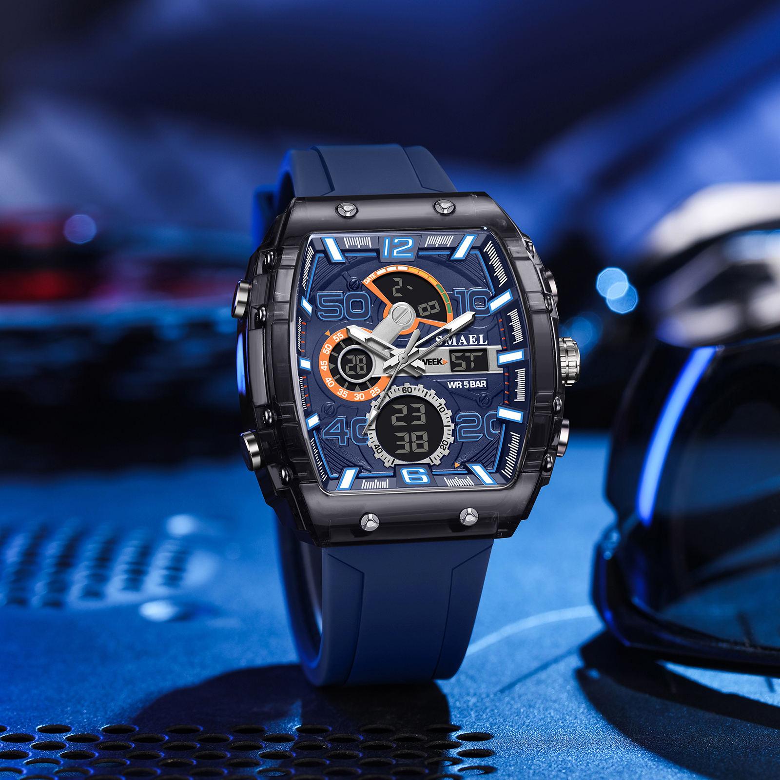 New Men s Digital Watches 8109 Waterproof Sports Wrist Quartz Watch