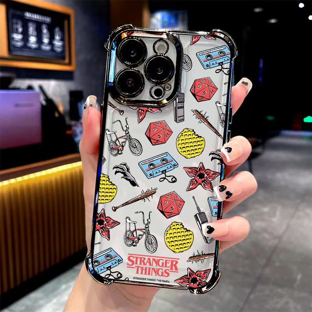 Hot T-Things New Phone S-Strangers Plating Phone Case For Samsung A37 A57 A07 A36 A16 A06 A35 A15 A54 A34 A24 A14 A05 A04 4G 5G
