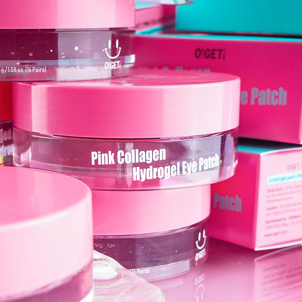 Pink Collagen Hydrogel Eye Patches (32 Sheets)