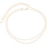 Sexy Double Thin Chain Women's Waist Chain Charming Round Bead Metal Belly Chain Summer Beach Bikini Body Jewelry