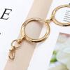 Women O Ring Hoop Chain Belts Fashionable Elegant Alloy Waist Belt Links Dress Decoration