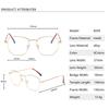 Maxjuli Polygon Metal Blue Light Blocking Glasses For Men Women Optical Frame Computer Anti Reflective Uv Protect Eyeglass 6039