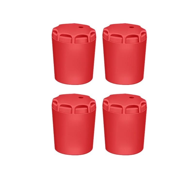 4pc Silicone Fishing Rod End Protector Caps Fishing Rod Tail Protector Butt Cushion Universal Handle End Protective Cover