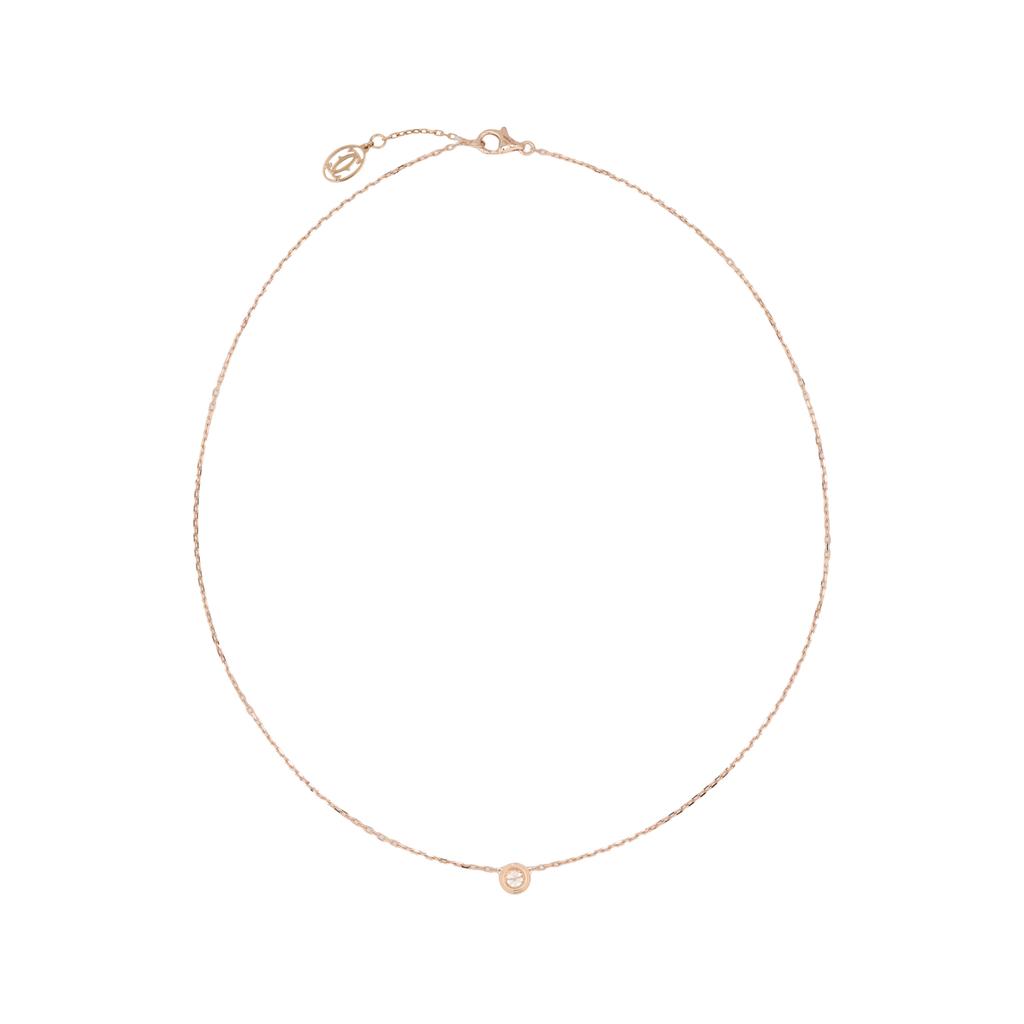 Cartier Série DAmour Collier Délicat à Couches en Or 18 Carats Diamant Collier Femme B7215800