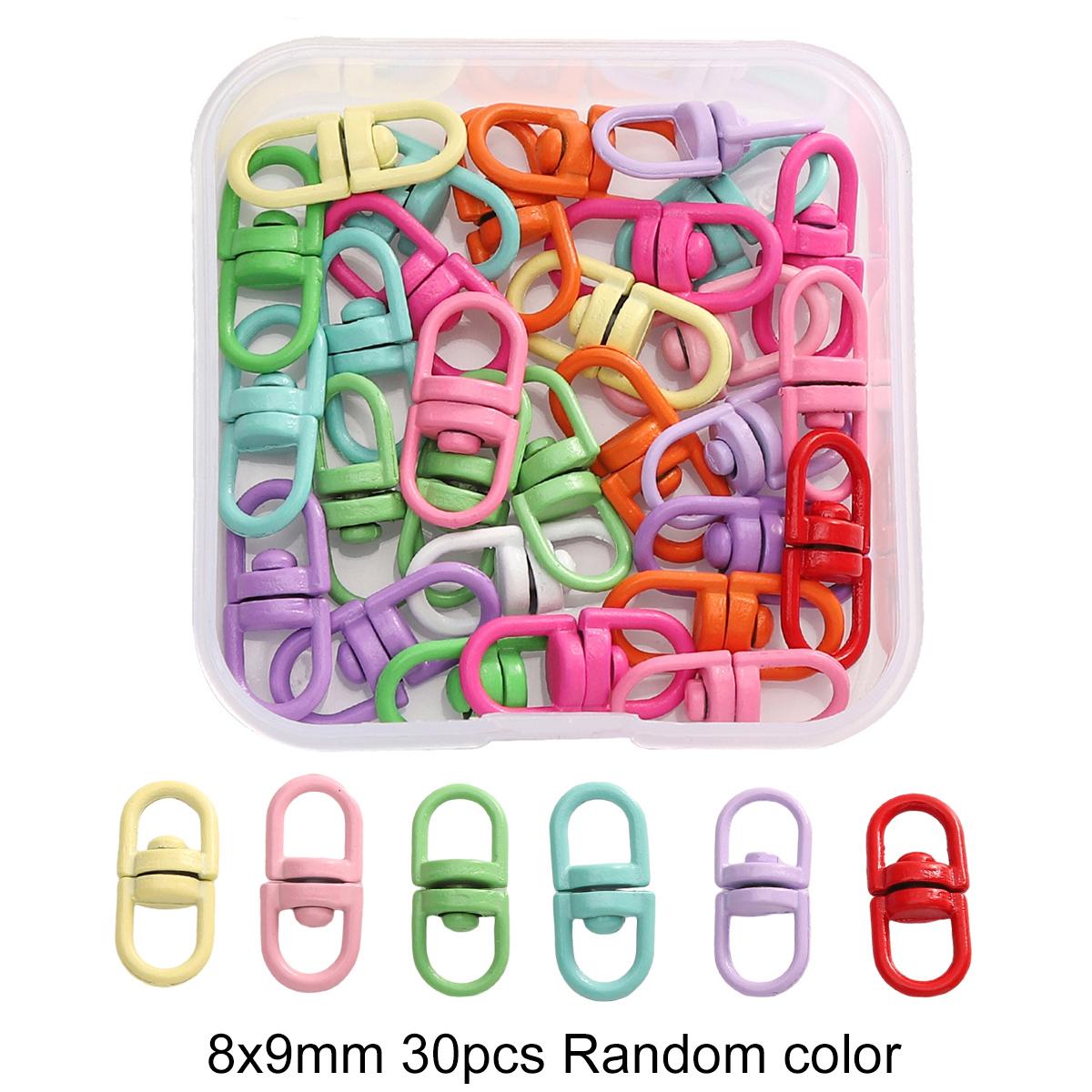 

10-300 шт. в коробке, серия брелоков, соединительные кольца, аксессуары для самостоятельного изготовления ювелирных изделий 8x19mm 30pcs