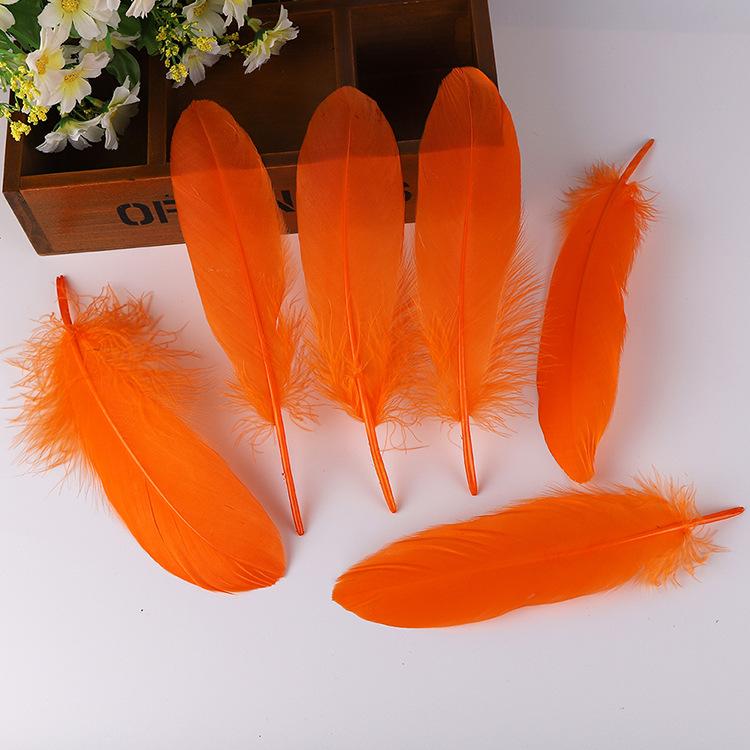 50Pcsdiy Goose Feather Hard Big Floating Feathers Wedding Children Handmade Decorative Materials Dream Catcher Feathers