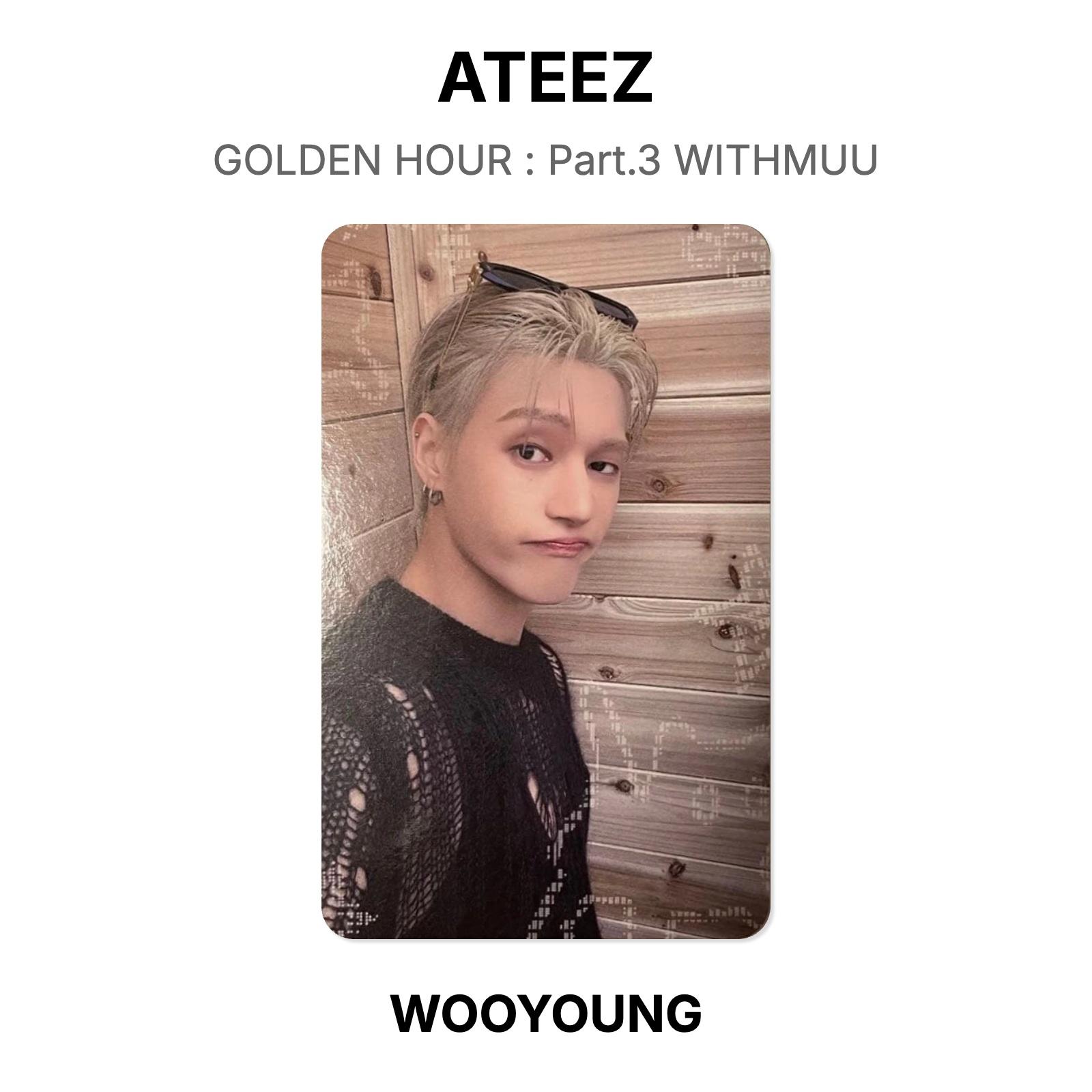 ЗОЛОТОЙ ЧАС ATEEZ : Часть 3 Официальная фотокарточка WITHMUU WOOYOUNG