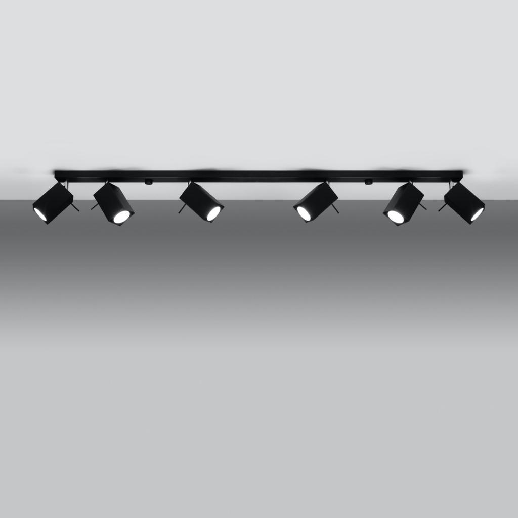Merida 6L black ceiling lamp