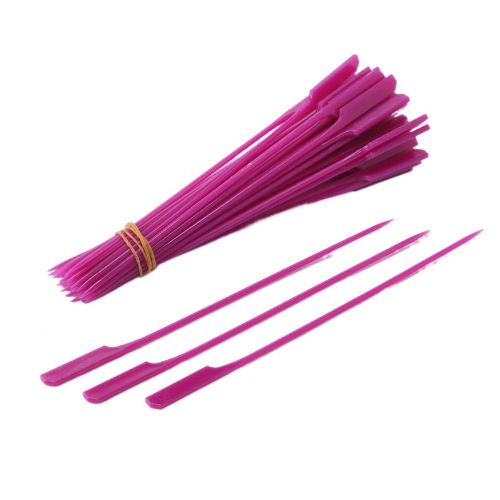 

100 шт. 18 см шампур для барбекю универсальная палочка для фруктов кухонный аксессуар шампуры для аэрофритюрницы коммерческие фиолетовый