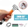 1/4 28UNF 90° Mini Air Angle Die Grinder 3mm Gas Micro Engraving Pneumatic Polishing Rotary Tools for Wood Car Mold