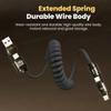 240W 4-in-1 Fast Charging Spring Data Cable Retractable Multi USB Type-C To Lightning Type-C for Phone Tablet