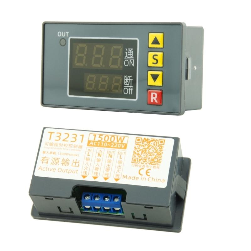 

T3231 Timer Controller with LED Display Timer Control Unit 1s- 999h Delay Time for Home Automation Online Marketplace
