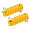 2PCS Ruler Positioning Block Aluminum Alloy Adjutsable Ruler Positioning Limit Block Gold
