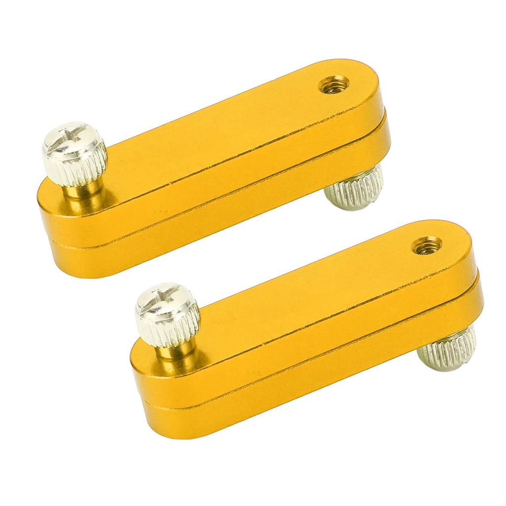 2PCS Ruler Positioning Block Aluminum Alloy Adjutsable Ruler Positioning Limit Block Gold