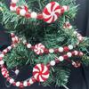 Lollipop Christmas Peppermint Bead String Acrylic Wreath Candy Pendant  Kids
