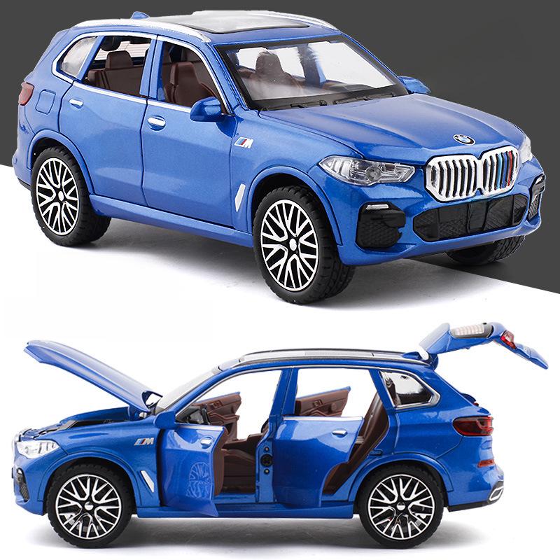 Xinao 1:32 Bao X5 Off-Road SUV Alloy Six-Door Car Model with Sound & Light Pull-Back Toy