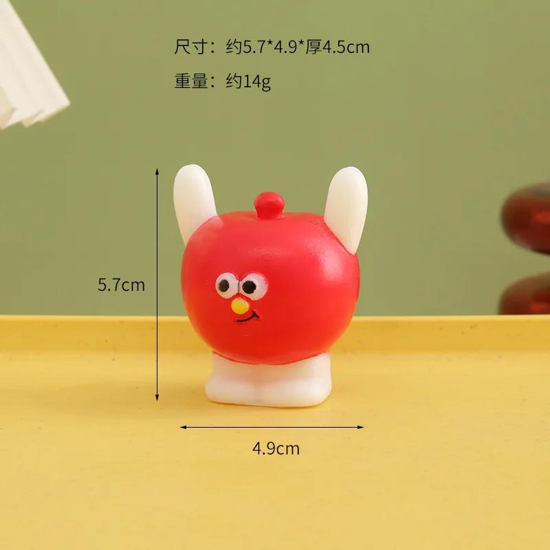 Ins Cartoon Fruit Anti-fall Card Message Interesting Ornament Card Base Desk Creative Small Animal Desktop Decoration 2025 New