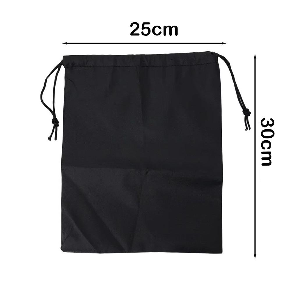 Drawst Closure Drawstring Storage Pouch Nylon Waterproof Multi-Functional Storage Bag Dustproof Black Drawstring Bags